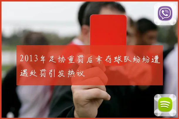 2013年足协重罚后幸存球队纷纷遭遇处罚引发热议